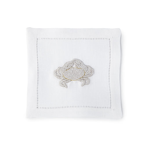 Crab Knots Cocktail Napkin 6x6 (Set of 4) - Loro Lino Fine Linens
