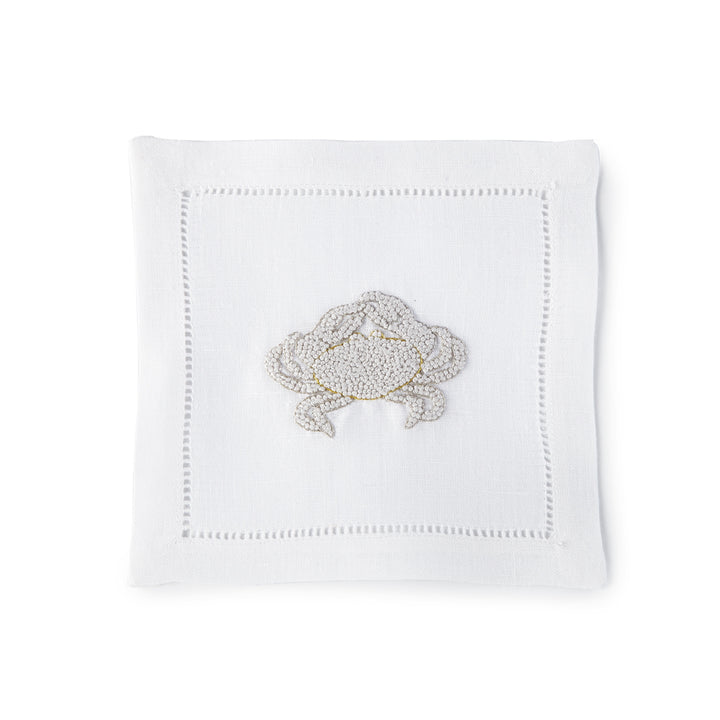 Crab Knots Cocktail Napkin 6x6 (Set of 4) - Loro Lino Fine Linens