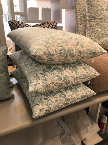 South Ocean Fortuny Blue - Loro Lino Fine Linens