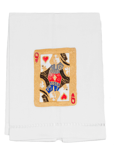 Queen of Hearts Tip - Loro Lino Fine Linens