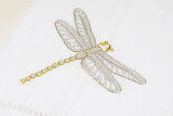 Dragonfly Tissue Box Cover - Loro Lino Fine Linens